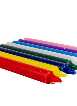 Lot De 10 Bougies Teintes Masse